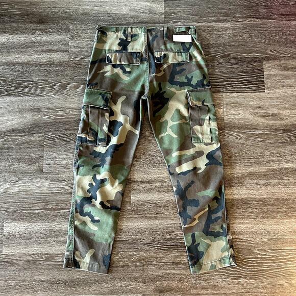 NWOT RE/DONE Originals Cargo Pants Camo Size 27 Green Military Utility Pockets - Picture 6 of 16